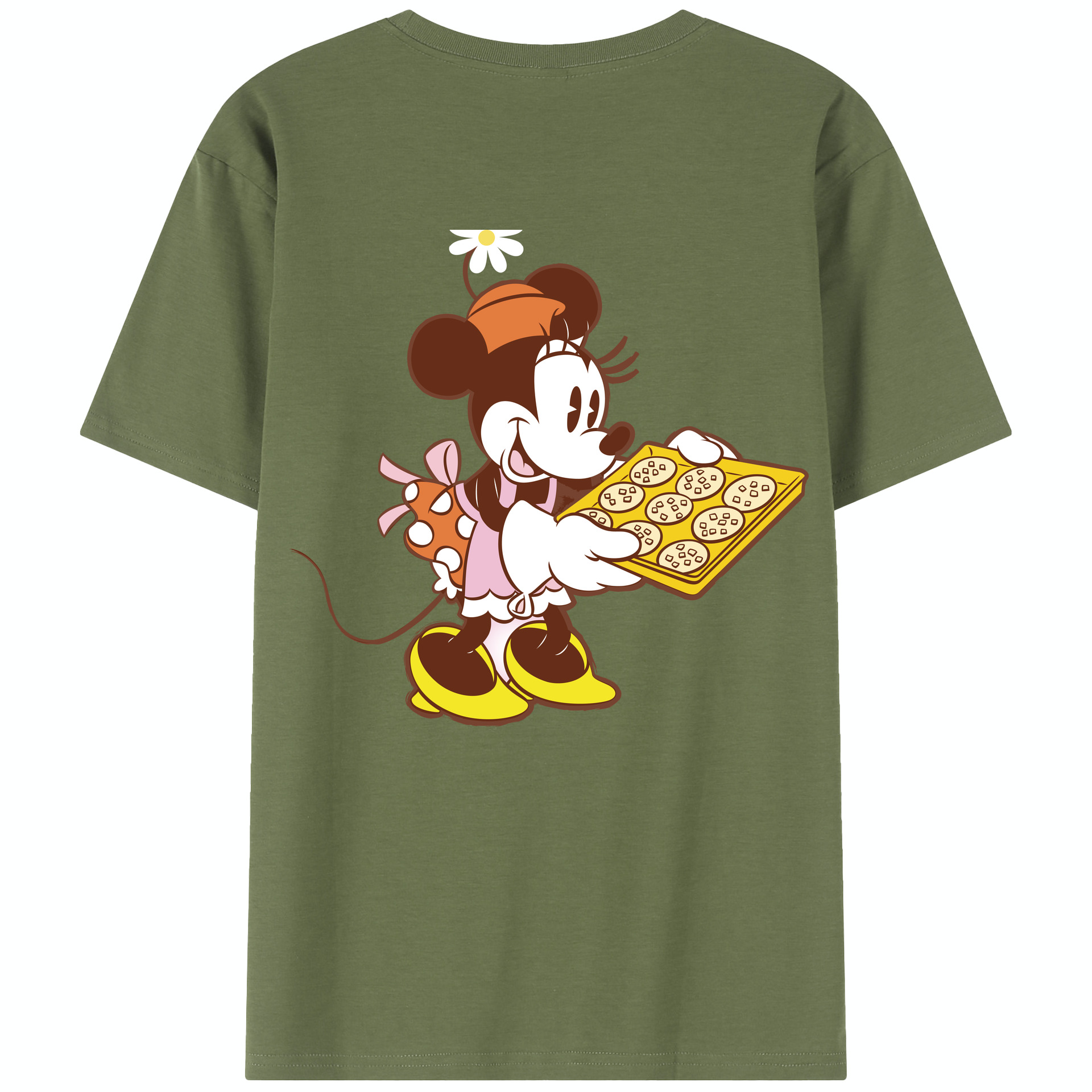 （画像用） ミッキーマウス Mickey Mouse 綿100％半袖Tシャツ（背面プリント）